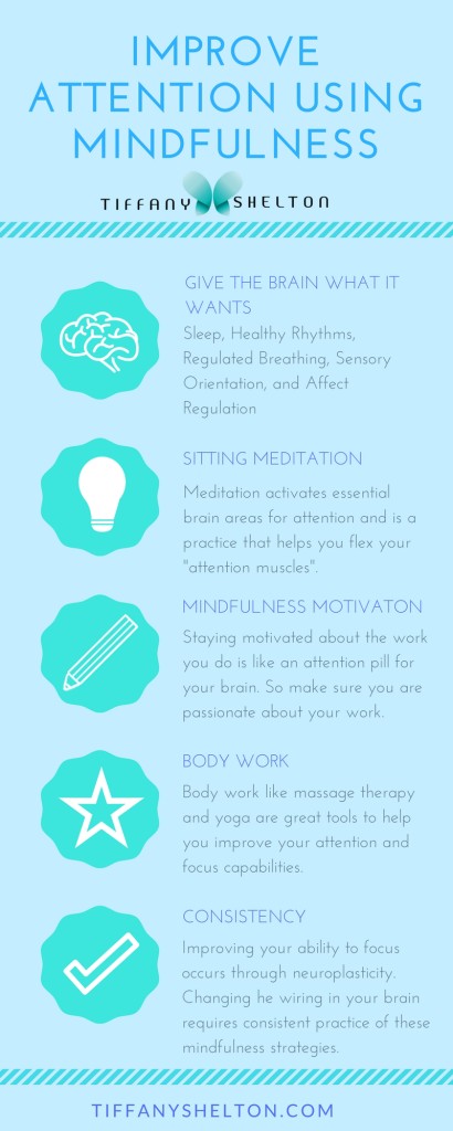 Improve attention using mindfulness infographic 2
